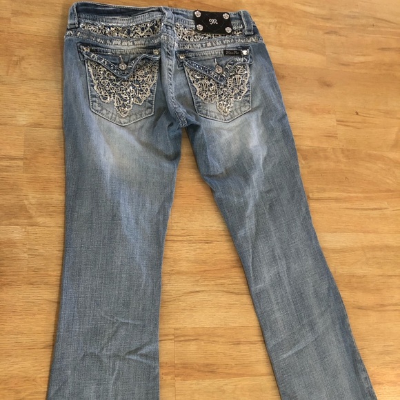 Miss Me Buckle blue jeans with sequins Size 28 - Picture 3 of 6